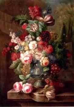 unknow artist Floral, beautiful classical still life of flowers.066 oil painting picture